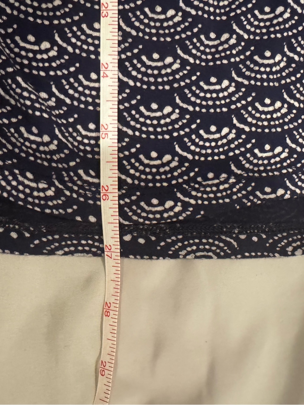 Skies Are Blue Navy and White Sleeveless Tunic with Embroidered Yoke - Picture 5 of 8